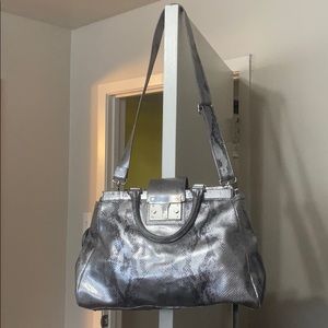 Silver Snake Skin Tory Burch Purse